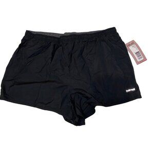 Hind Womens Black Performance Shorts Liner Drawstring Hidden Pocket, Size XS NWT